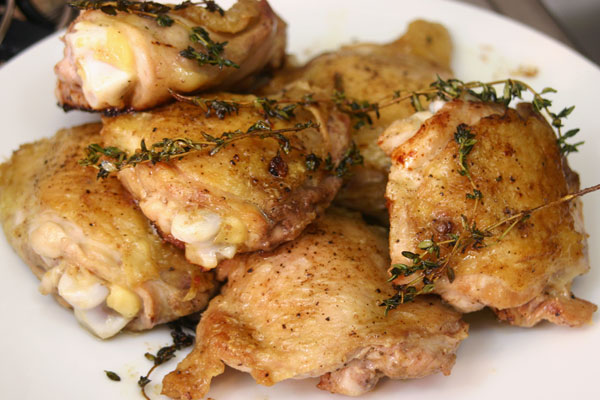 braised chicken thighs