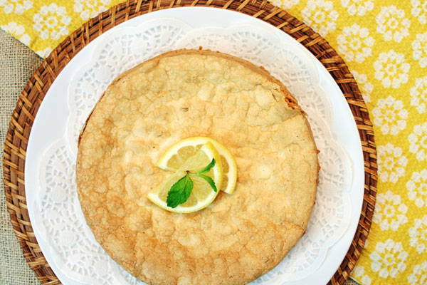 lemon-mint cake