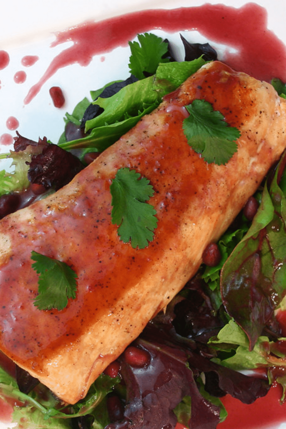Pan Seared Salmon with Pomegranate Reduction Recipe