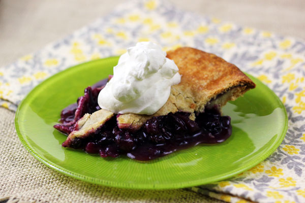 blueberry rhubarb pie