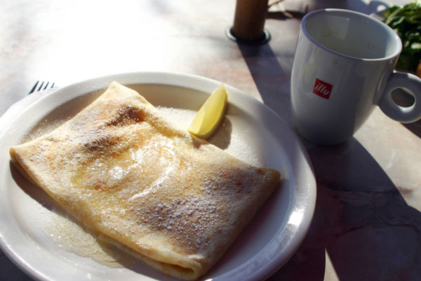 lemon sugar crepe