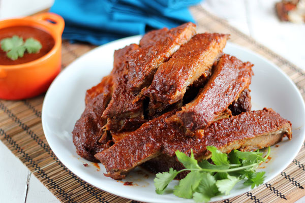 smoky pork spare ribs