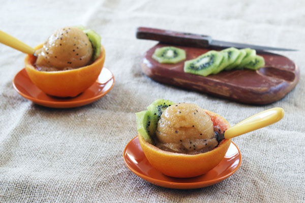 kiwi grapefruit sorbet