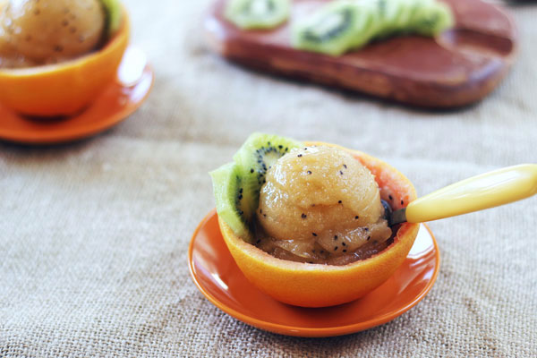 kiwi grapefruit sorbet