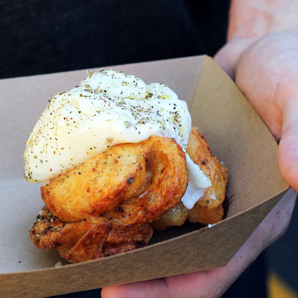 hand pulled burrata garlic bread from state bird provisions