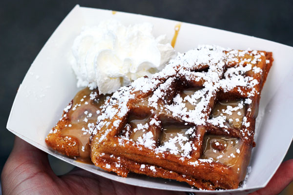 sweet potato pie waffles from pinx