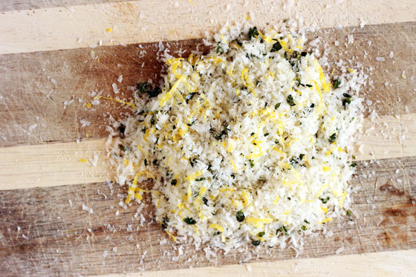 parmesan cheese, lemon and thyme