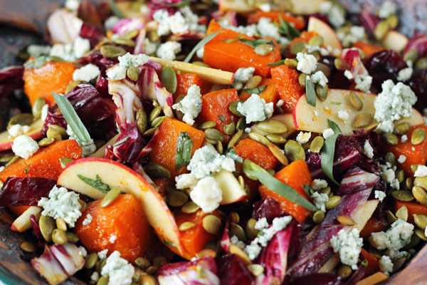 roasted butternut squash salad