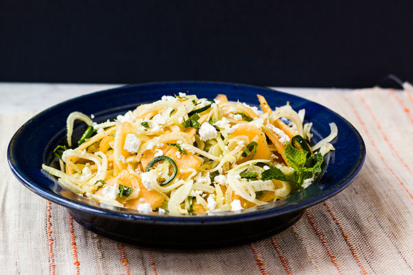 Shaved Fennel and Melon Salad