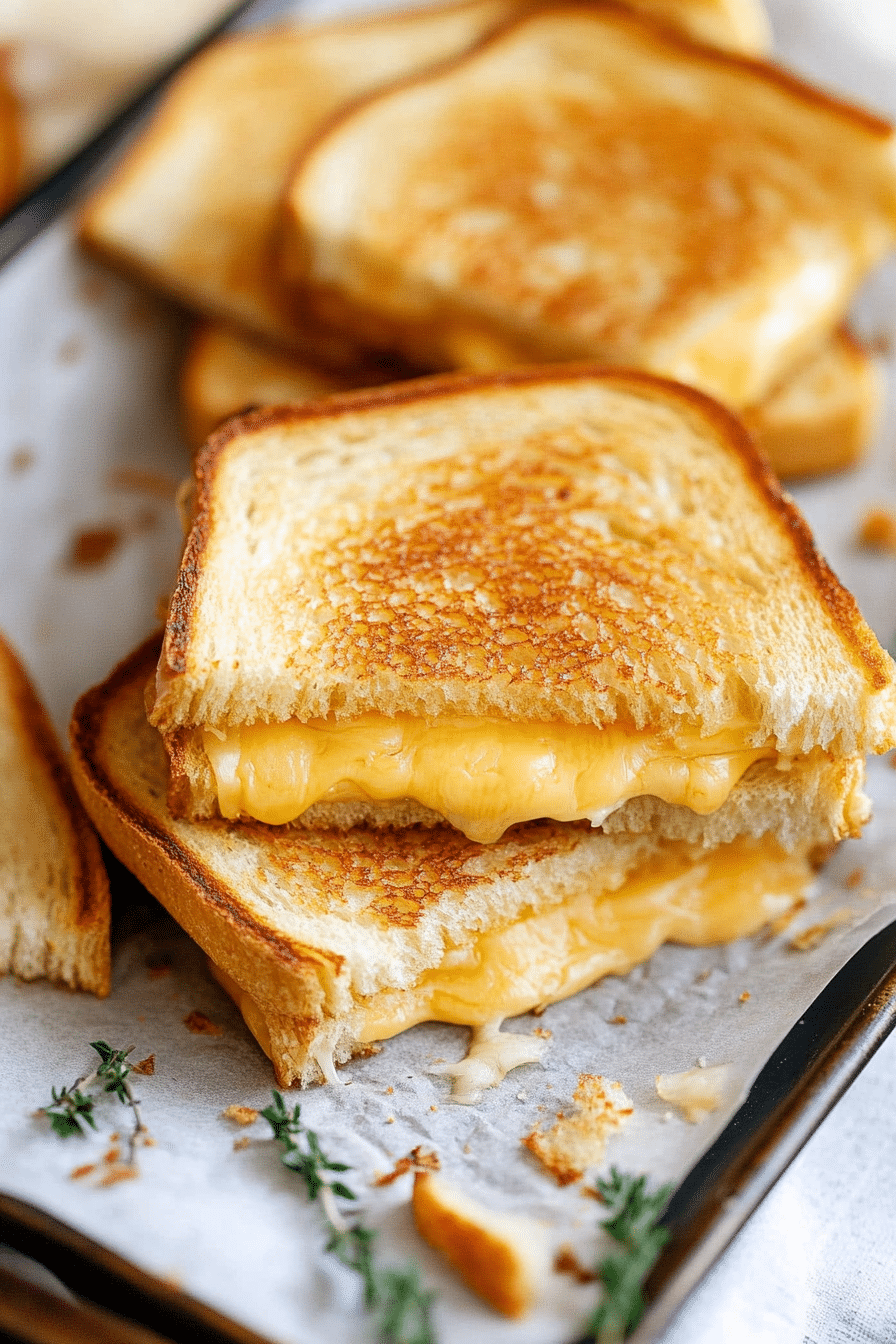 melted cheese Grilled Cheese Sandwich