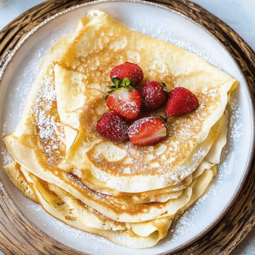 French Crepes With Delicious Toppings