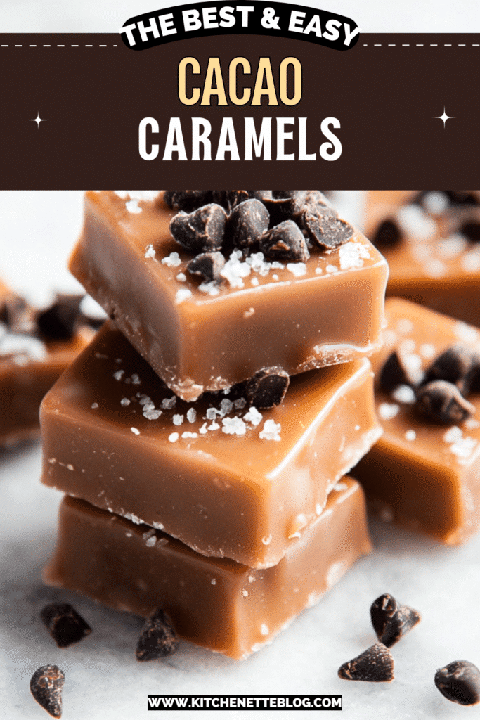 Pinterest Style Cacao Nib Caramels photo