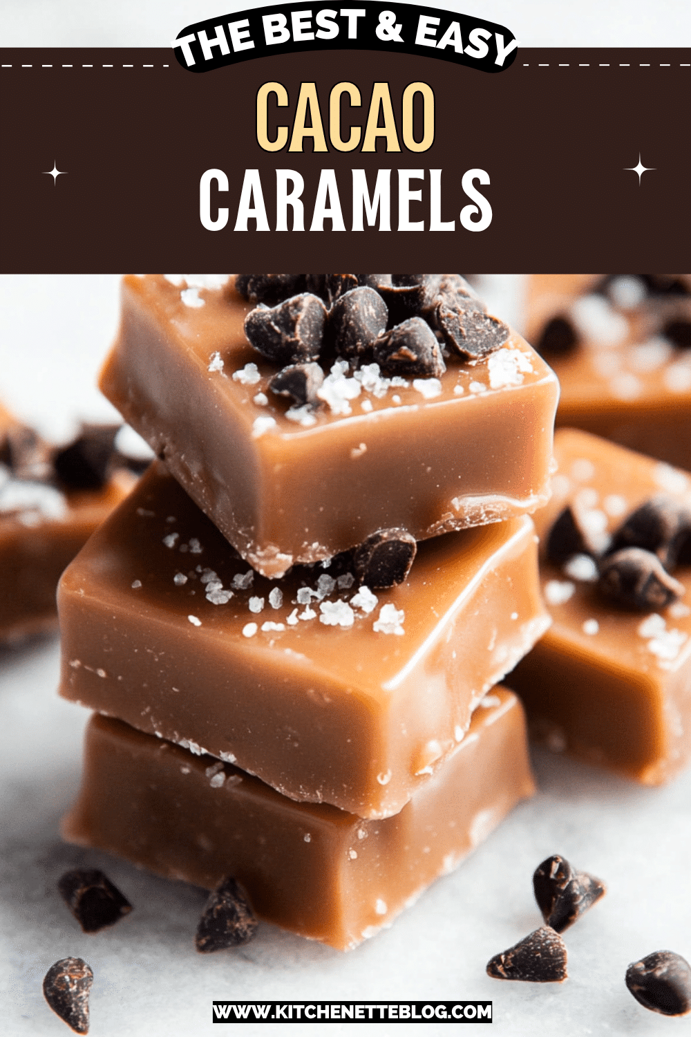 Pinterest Style Cacao Nib Caramels photo