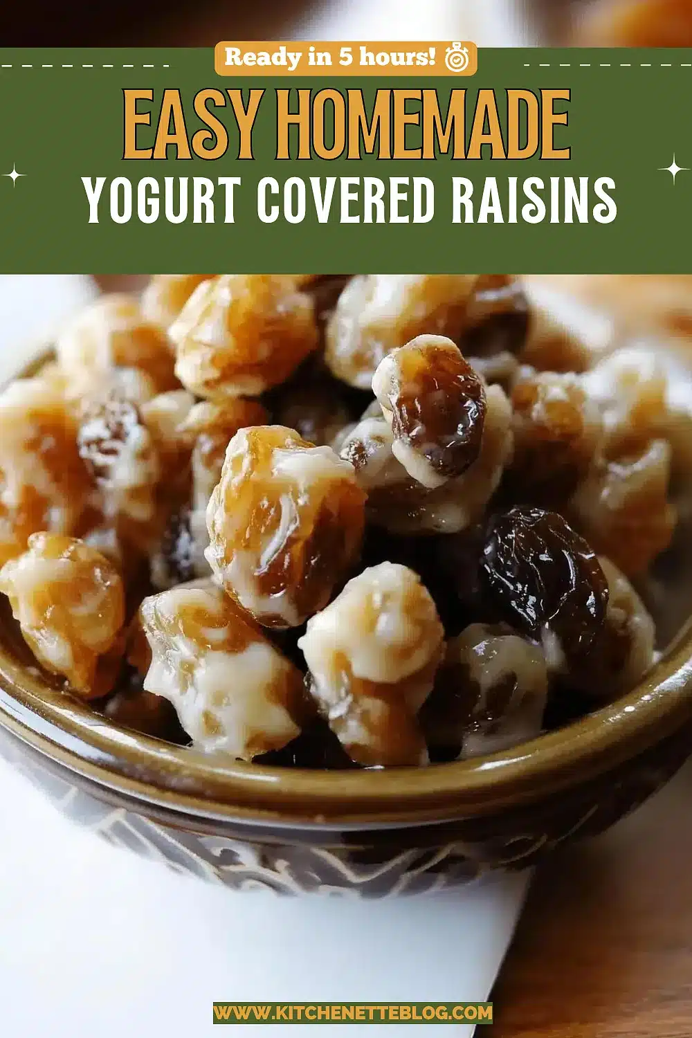 Small dish heaped with pale glazed dried fruit snacks