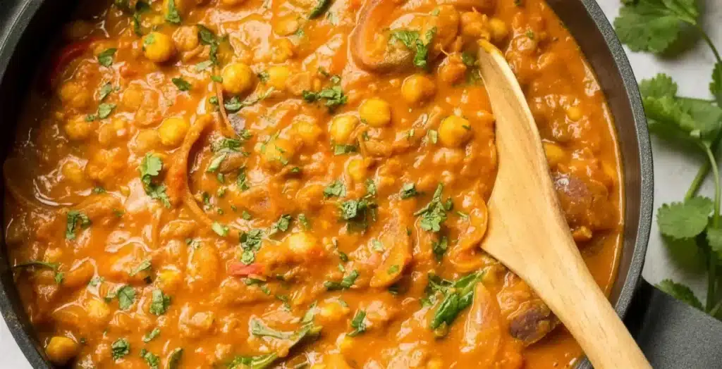 lentil curry in bowl for serving-kitchenetteblog.com