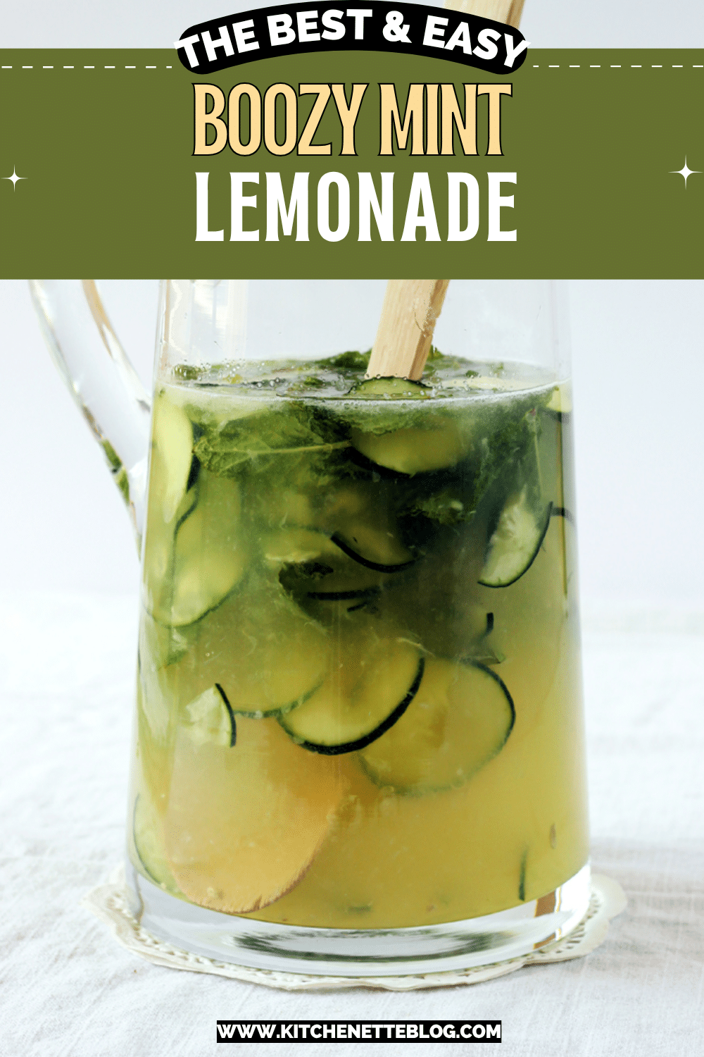 Boozy Mint Lemonade