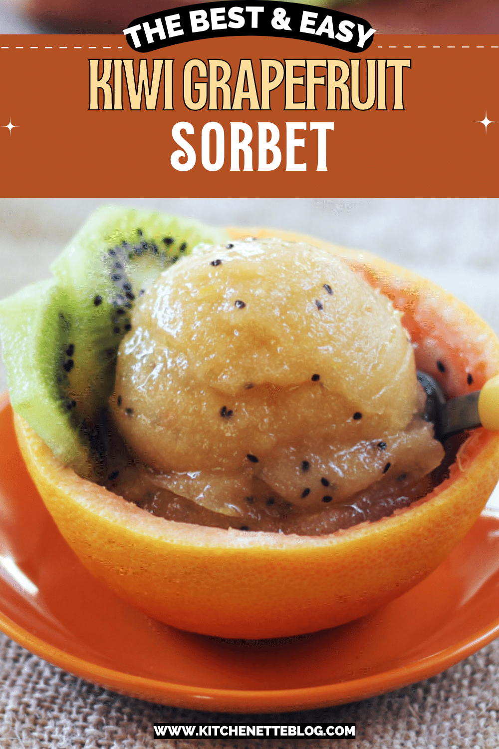 Kiwi Grapefruit Sorbet