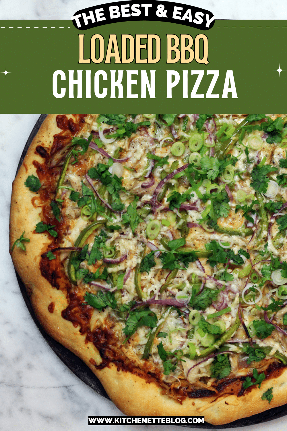 Loaded BBQ Chicken Pizza