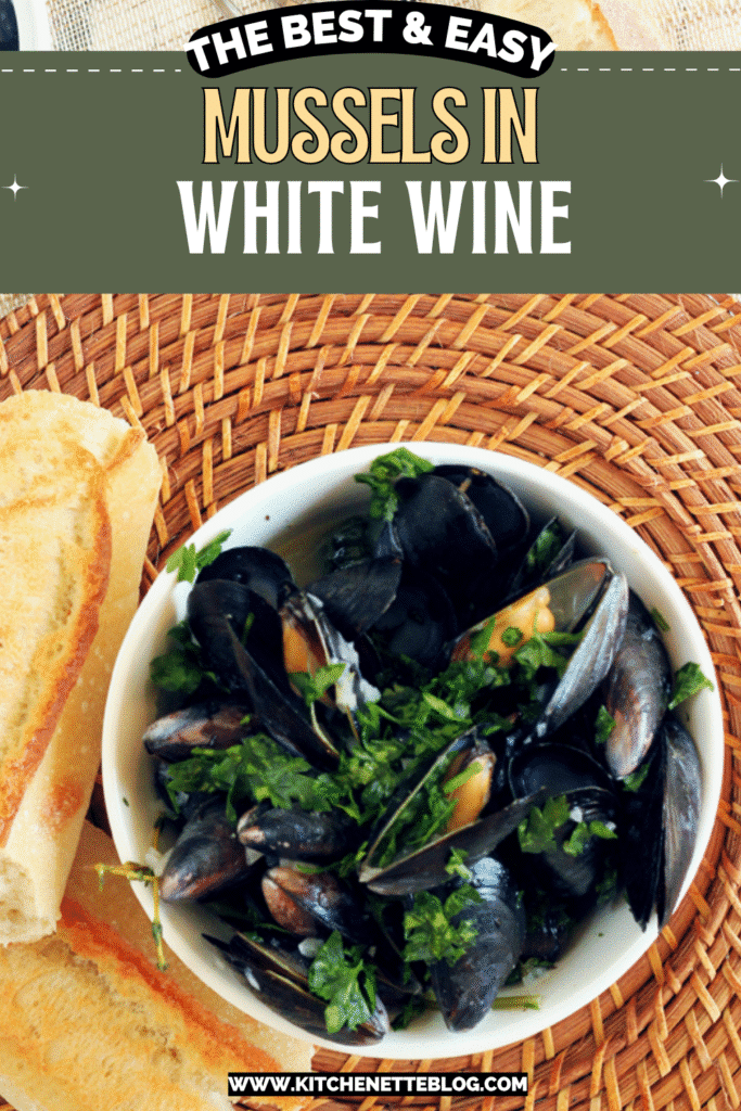 Mussels in White Wine ready to be pinned