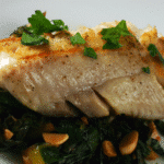 Pan Seared Cod with Rainbow Chard