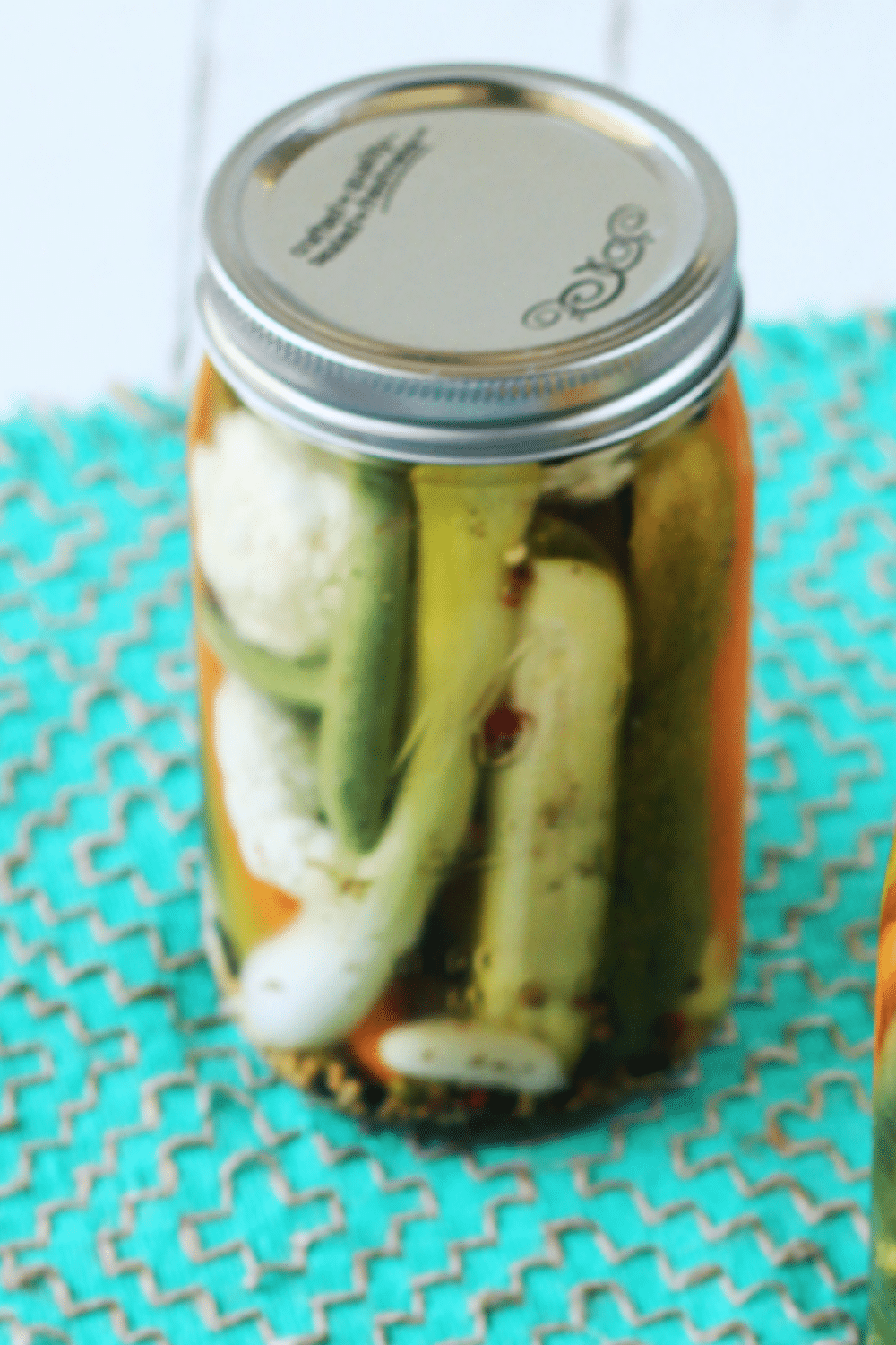 Pickled Vegetables in closed jar