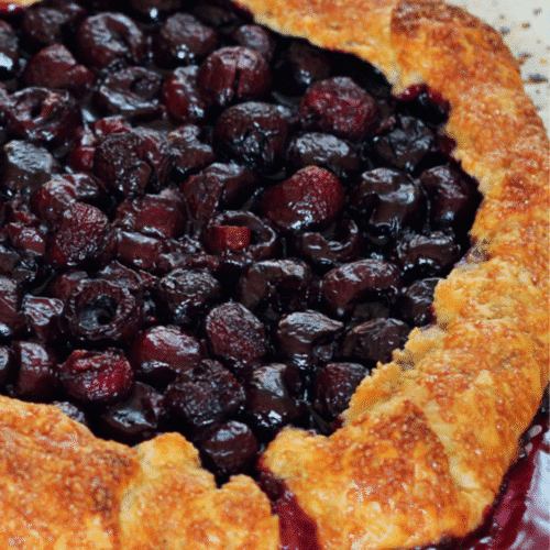 Rustic Sweet Cherry Galette