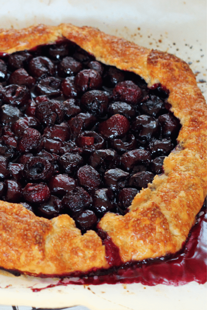 Rustic Sweet Cherry Galette