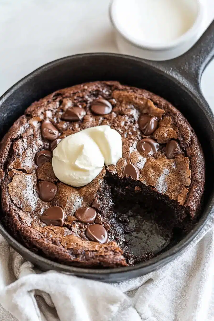 Chocolate Skillet Brownie