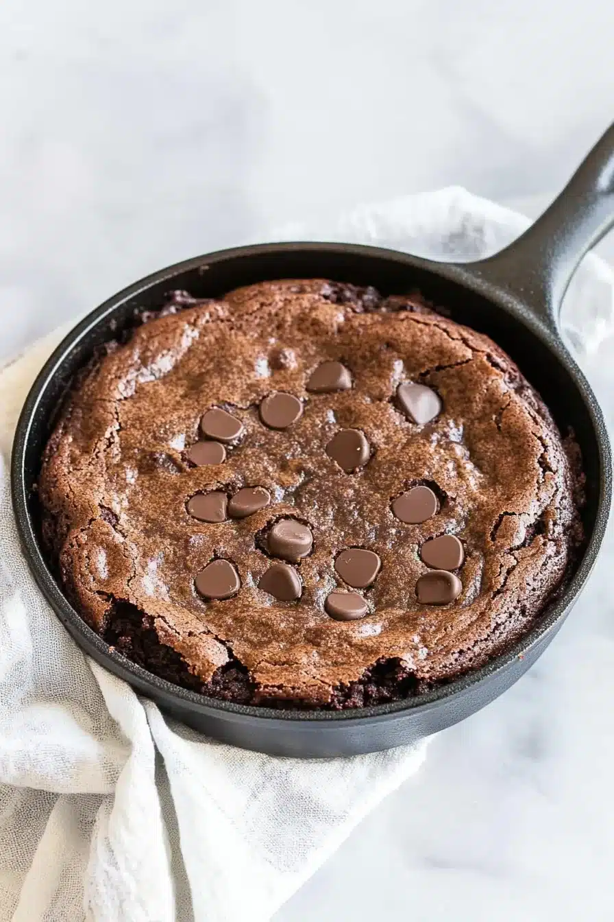 Chocolate Skillet Brownie
