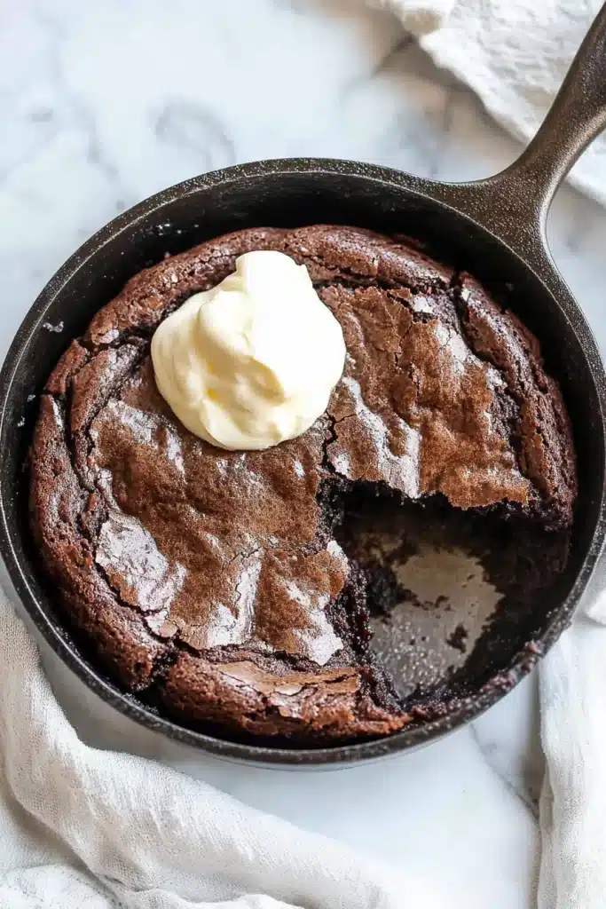 Chocolate Skillet Brownie