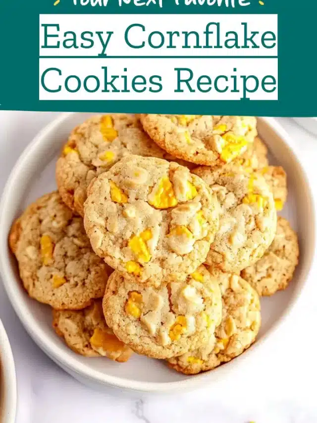 Easy Cornflake Cookies Recipe