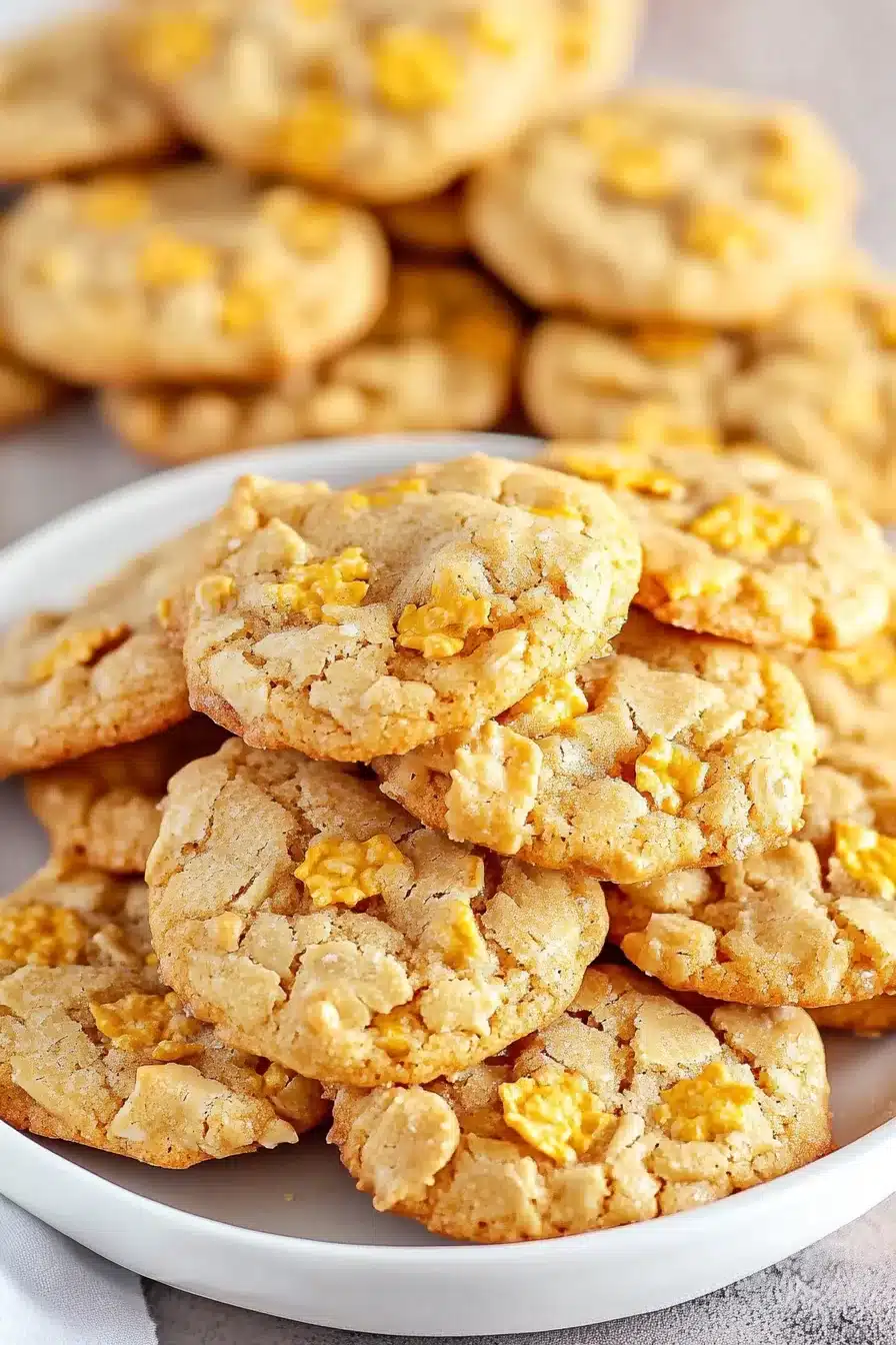 Easy Crispy Cornflake Cookies