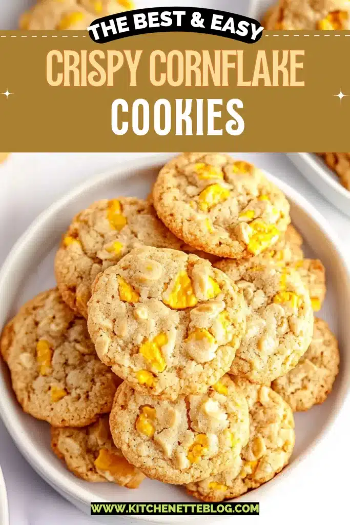 Easy Crispy Cornflake Cookies