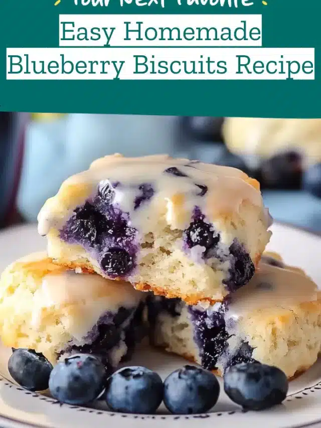 Easy Homemade Blueberry Biscuits Recipe