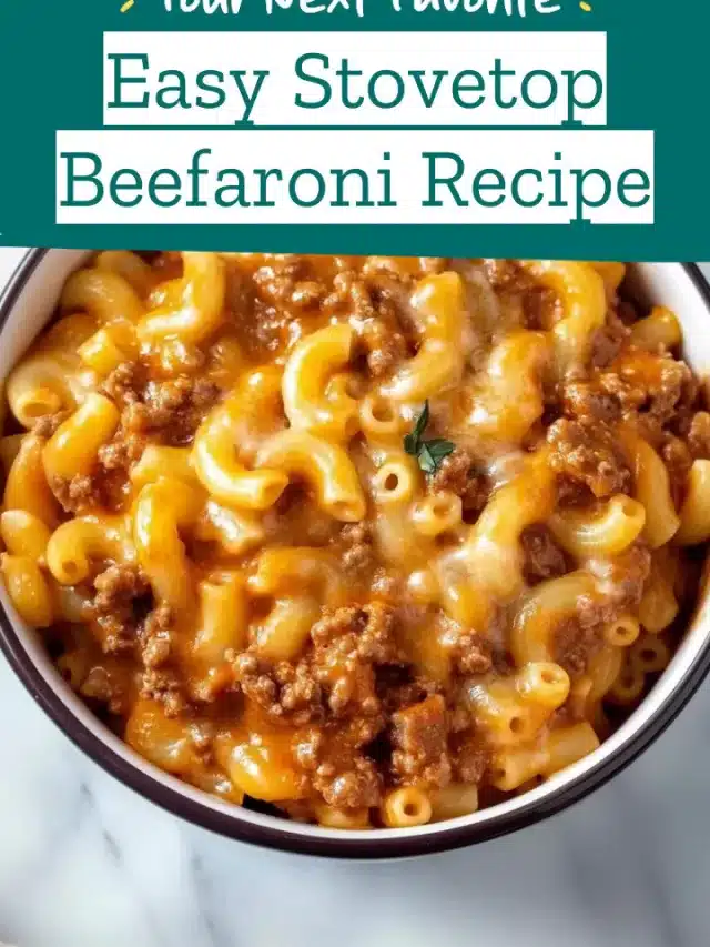 Easy Stovetop Beefaroni Recipe