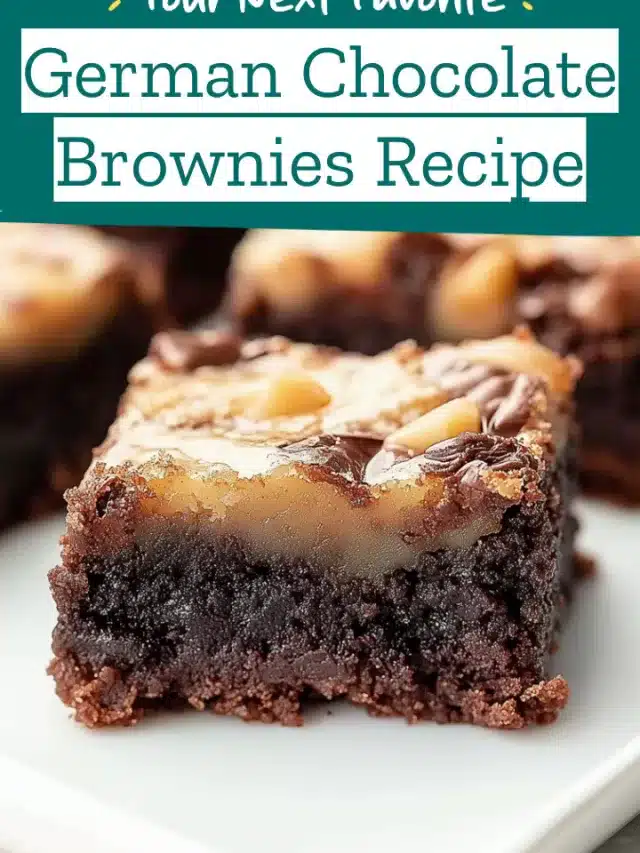 German Chocolate Brownies Recipe