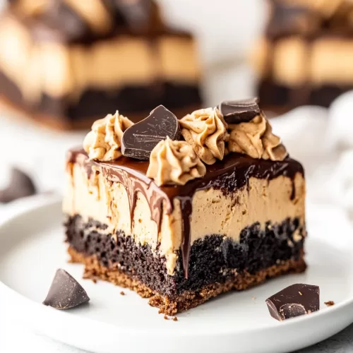 Peanut Butter Chocolate Poke Cake