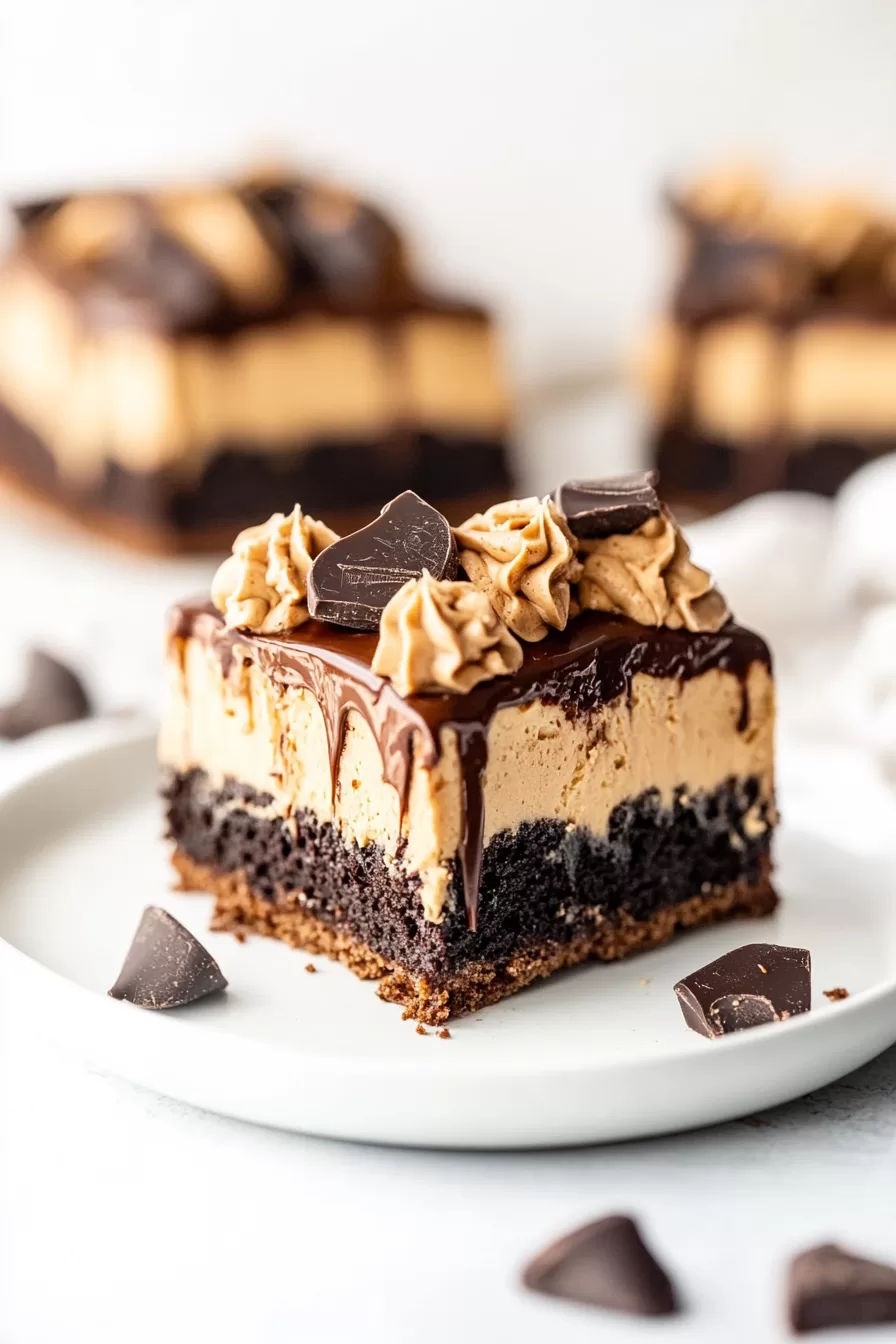 Peanut Butter Chocolate Poke Cake