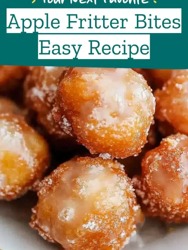 Apple Fritter Bites Easy Recipe