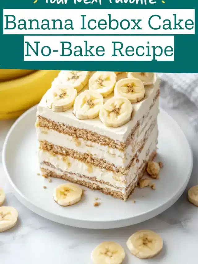 Banana Icebox Cake No-Bake Recipe