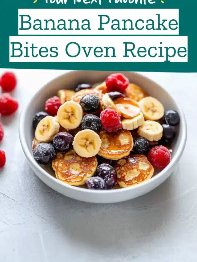 Banana Pancake Bites Oven Recipe