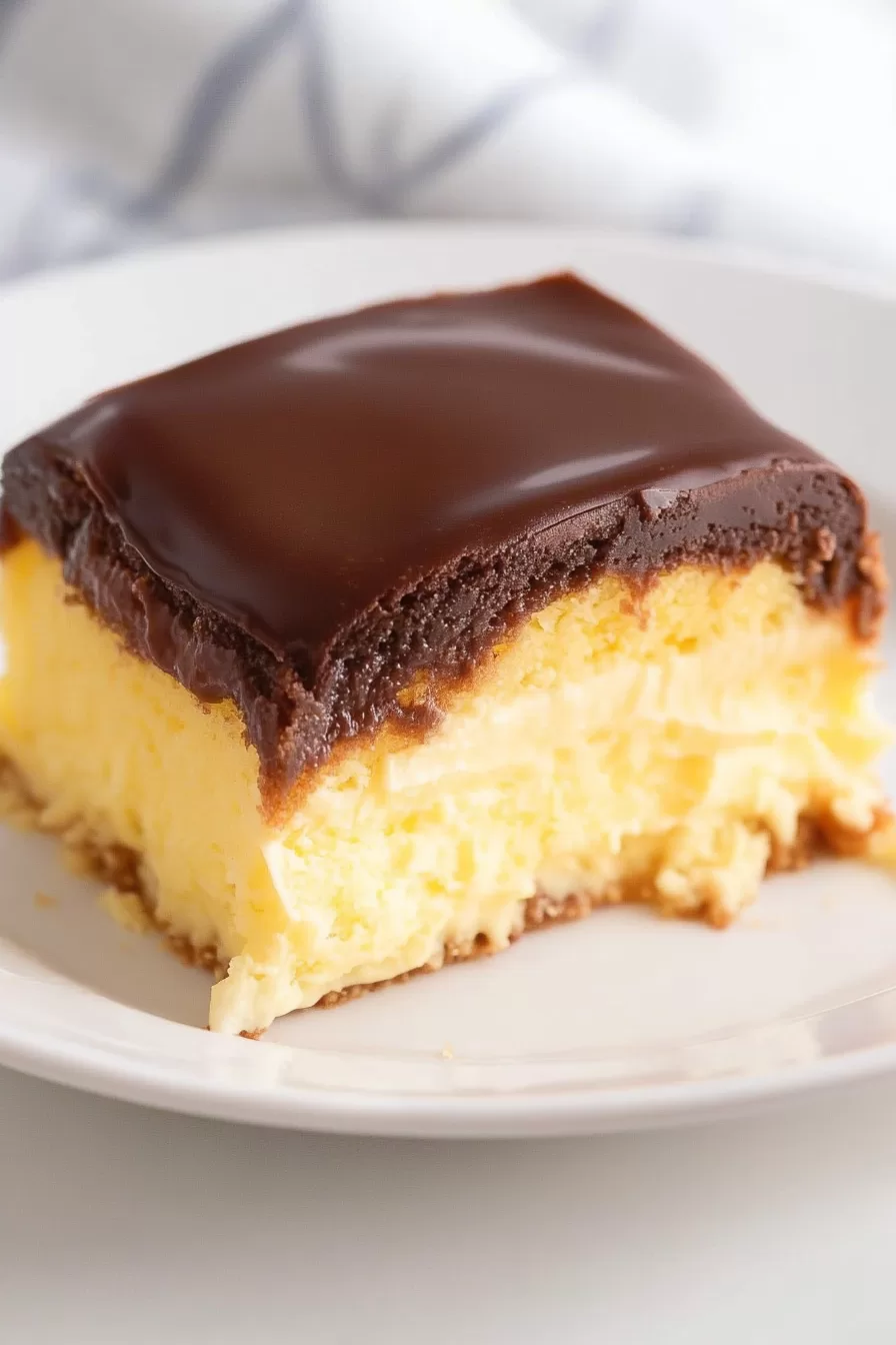 Boston Cream Pie Poke Cake Recipe