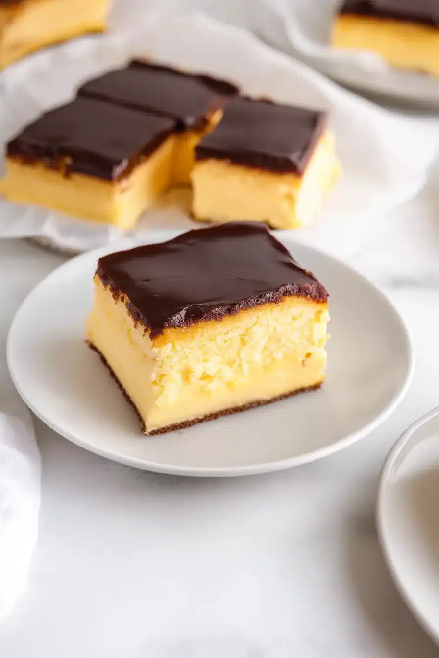 Boston Cream Pie Poke Cake Recipe