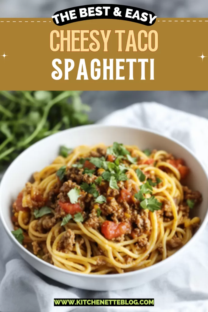 Cheesy Taco Spaghetti