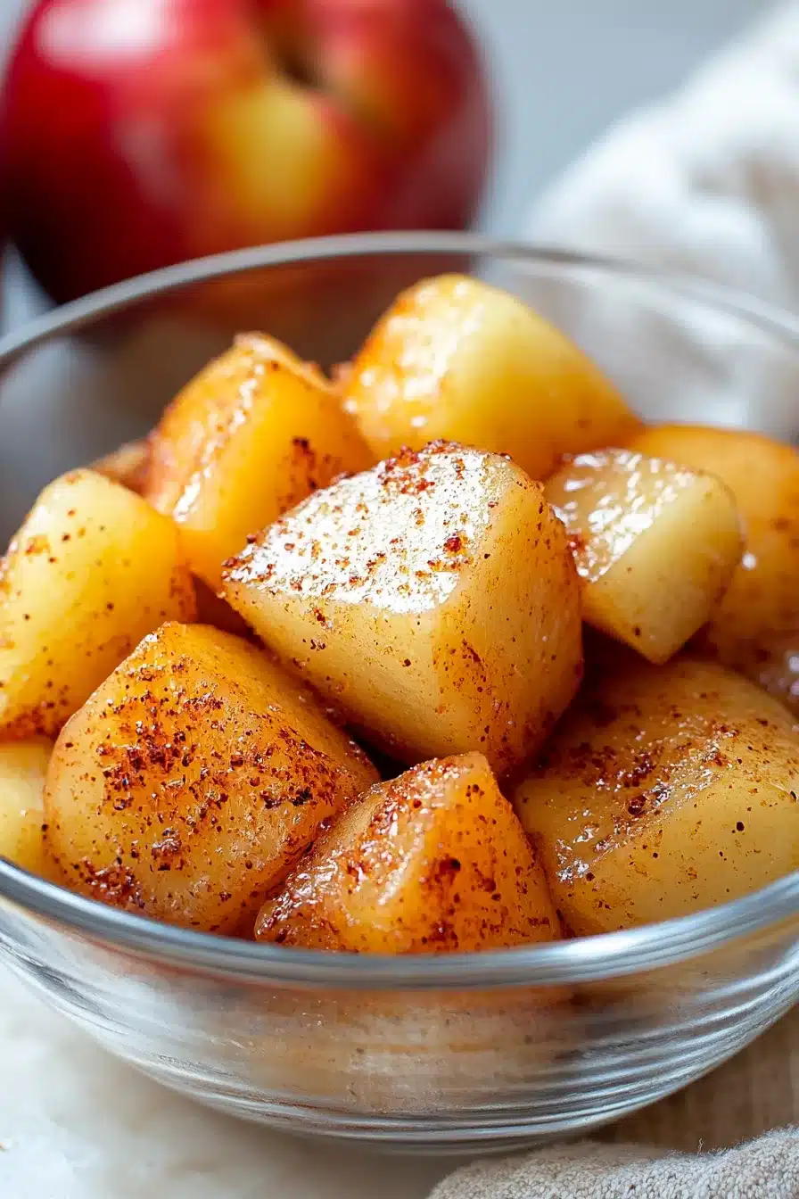 Cinnamon Microwave Baked Apples