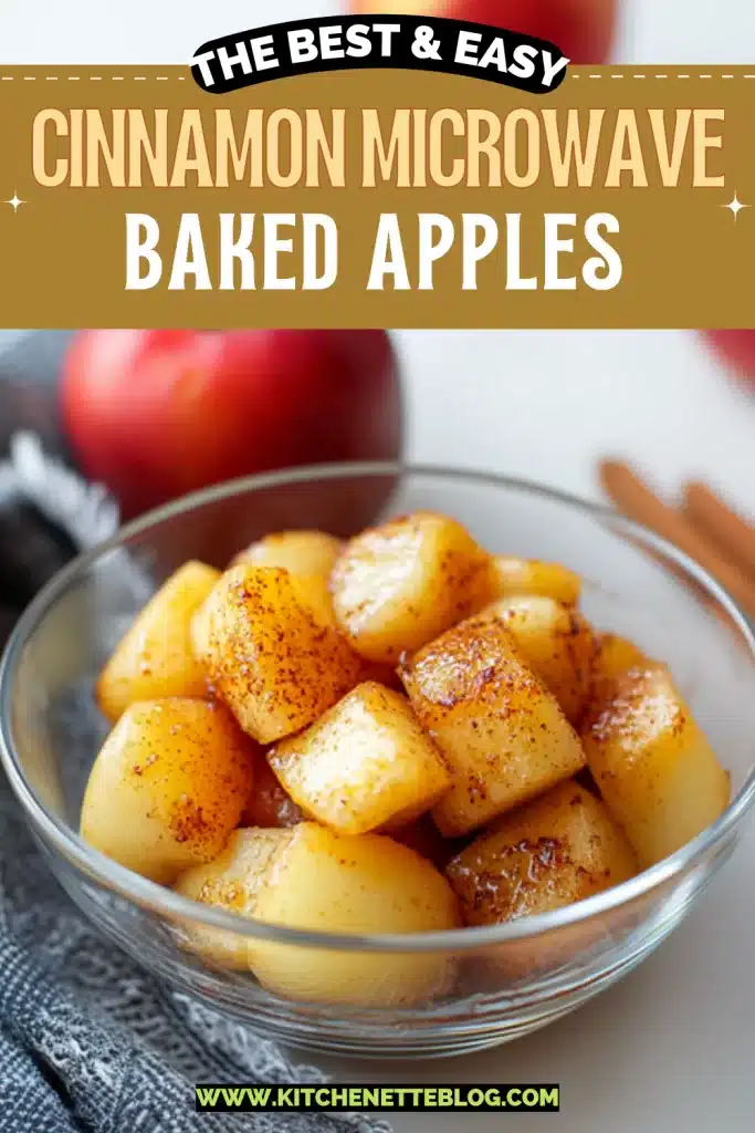 Cinnamon Microwave Baked Apples