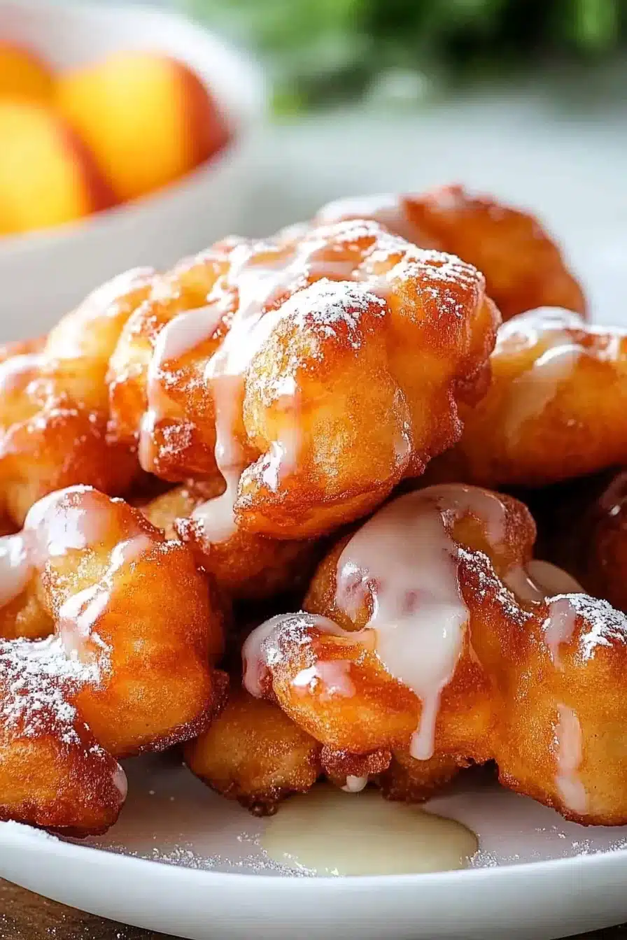 Cinnamon Peach Fritters