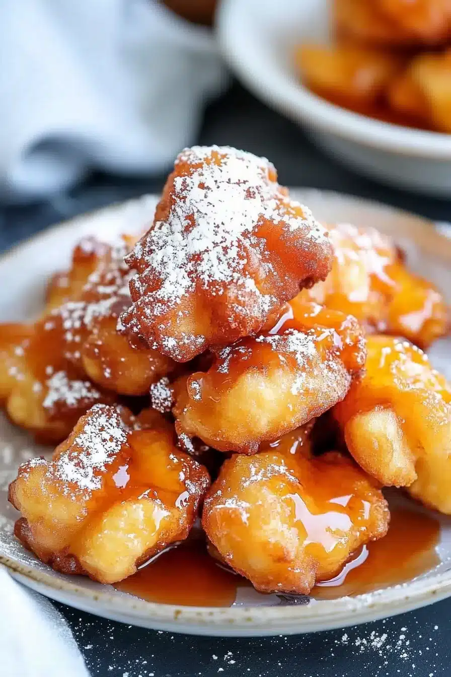 Cinnamon Peach Fritters