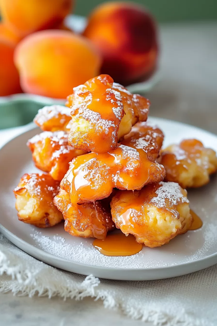Cinnamon Peach Fritters