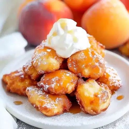 Cinnamon Peach Fritters